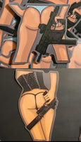 Sexy Pin Up Gun Girl Set #1 Patches