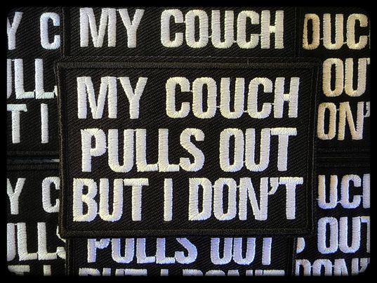 Couch Pulls Out Morale Patch