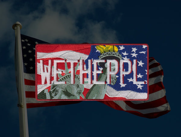 WE THE PEOPLE JUMBO LICENSE PLATE PATCH