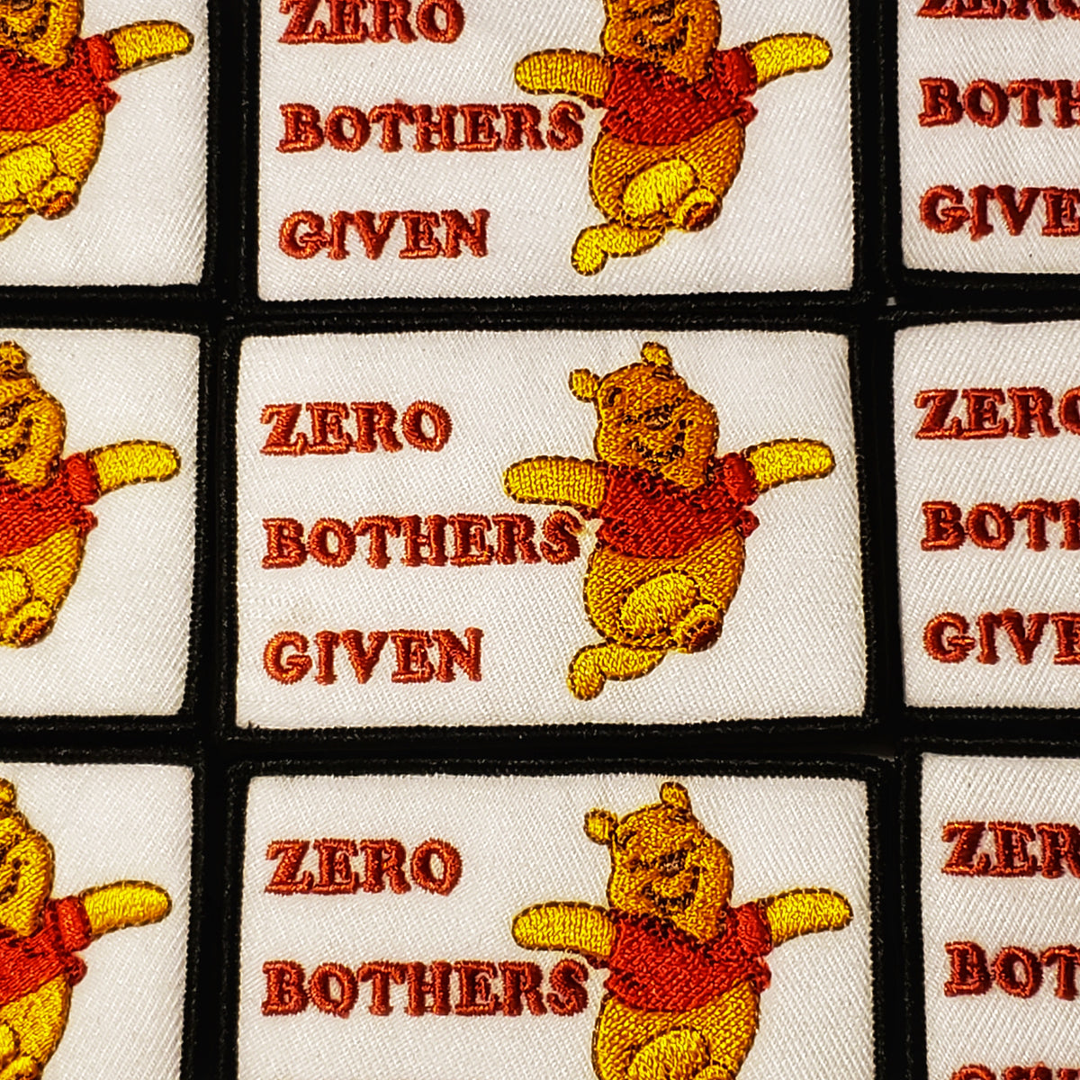 Pooh Zero Bothers Given Patch – LA Patches and Pins