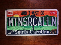 Montana, Florida, South Carolina, and Tennessee License Plate Patches