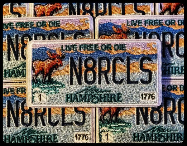 New Hampshire Nature Calls License Plate Patch