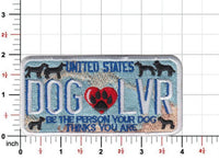 Dog Lover License Plate Patch